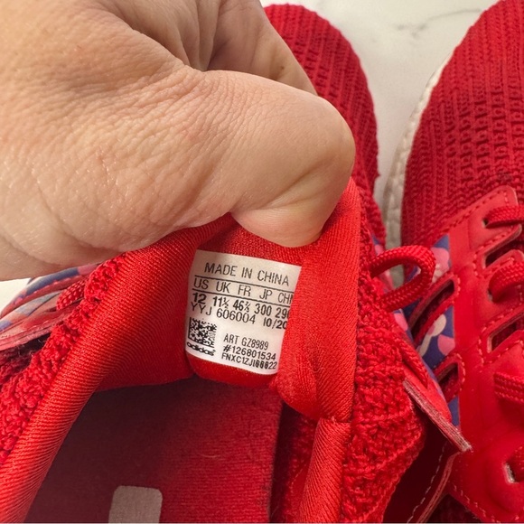 Adidas Ultraboost 4.0 DNA Sneakers Men's 12 Red Chinese New Year Athletic - Picture 6 of 8
